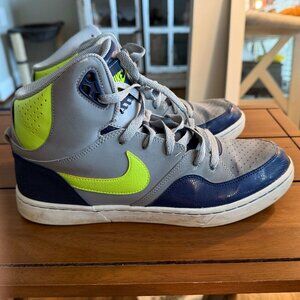 Nike Court Tranxition 537328-034 Size 10.5 2012 Gray Blue Neon Green